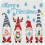 Plastic Reusable Stencil Rectangle Snowman Pattern 297x210mm 1