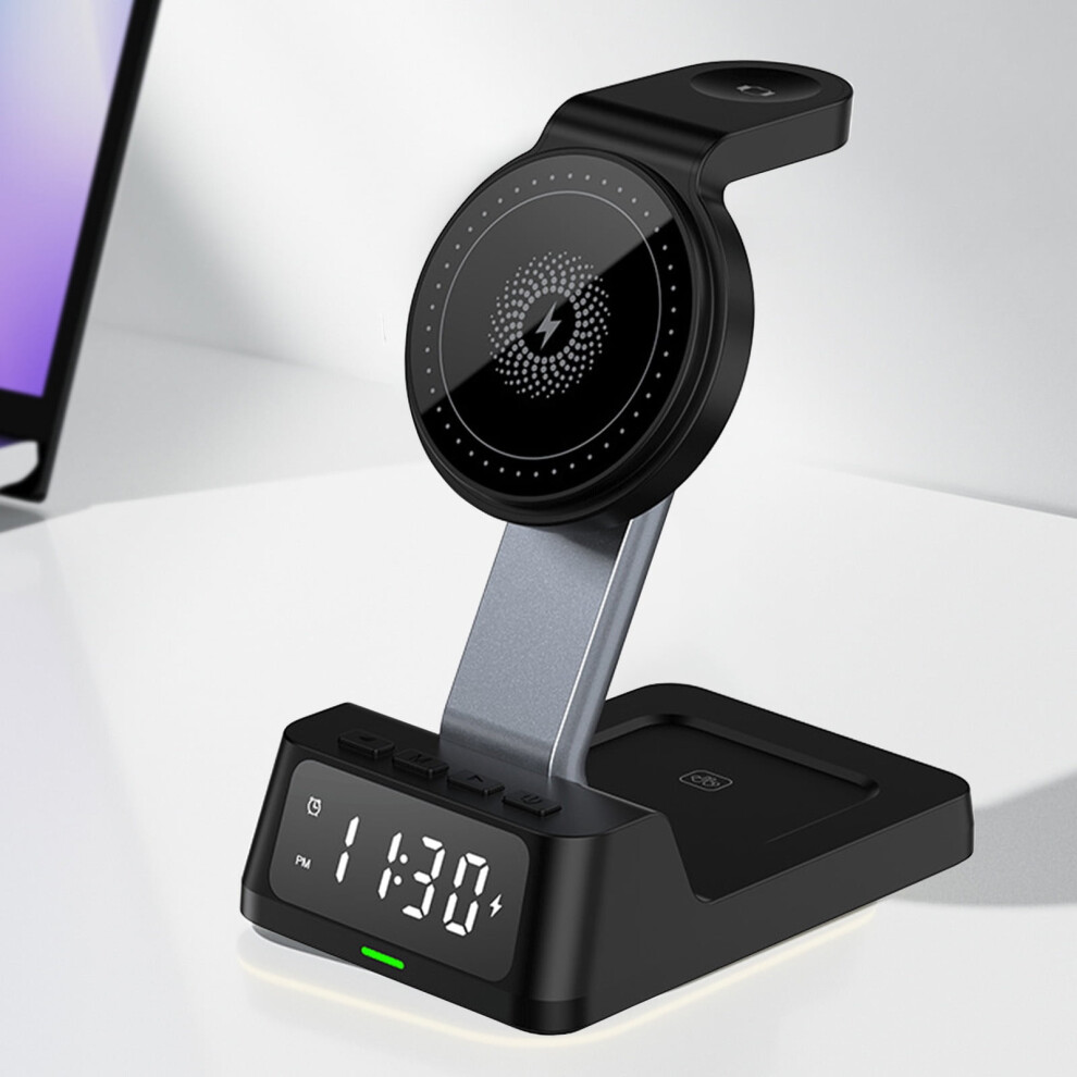 Wireless Charging Station With Alarm Clock 15W 9104145234939