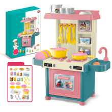 Kids Kitchen Playset Pretend Cooking Toy 12 pcs
