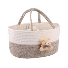 Panier de rangement en corde pour vêtements de bébé, organisateur robuste