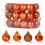 Shatterproof Christmas Ornaments Set Orange 24 pcs 1
