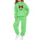 Παιδικό σετ αθλητικών ρούχων Mint Lime Green2PC (φούτερ με κουκούλα + φόρμα) για 1