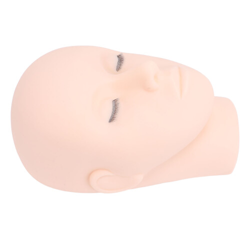 Eyelash Mannequin Head with 3 Lash Layers for Professional Training