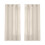 Linen Sheer Curtains Silver 52x63 in 2 Panels 1