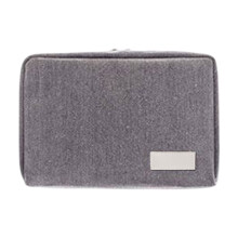 Nylon pasboektas met blauwe ritssluiting en RFID-blokkering