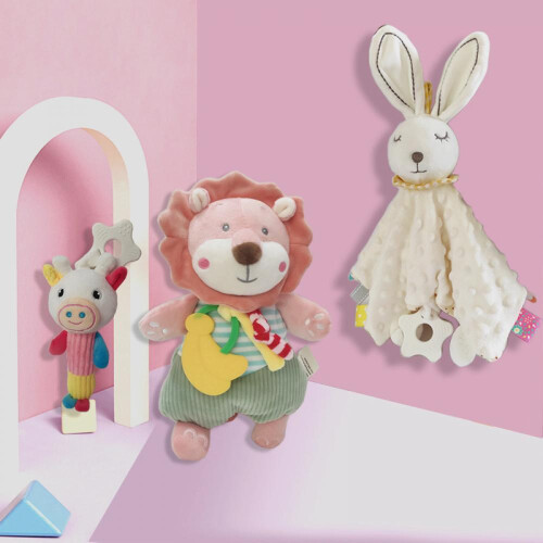 Μωρό καταπραϋντική πετσέτα Doudou ετικέτα εισόδου κούκλα ύπνου μωρού πρώιμη 1