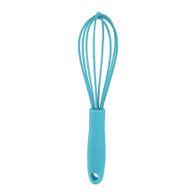 2025 New Silicone Whisk with Stainless Steel Wires, Heat Resistant, Compatible with Non-Stick Cookware, 6-inch Balloon Egg Beater