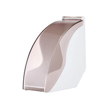 White Acrylic Coffee Filter Storage Box with Clear Lid