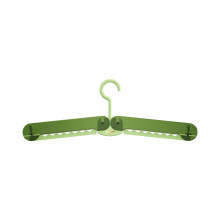 Folding Clothes Hanger Portable Travel Hanger, Heavy-Duty Plastic, Windproof Grip Clip, Space-Saving Foldable Design for Home