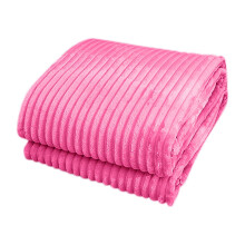 UHUYA Bedding Fleece Blanket Flannel Blanket Soft Warm Cozy Bed Blanket Plush Sofa Throw Blanket, 39.37" x 59.06", Hot Pink