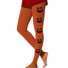 Halloween Leggings for Women Plus Size High Waisted Athletic Workout Legging Soft Comfy Ankle Length Pants Halloween Pj Pants #03 Orange Size S