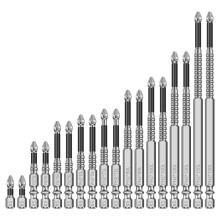 18PCS Magnetic Nonslip Screwdriver Drill Bits Set, Carbon Steel Impact Driver Screwdriver Bits for Screws Electric Drill