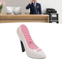 High Heel Schuh ABS Schnurlostelefon mit Nummernspeicher Retro Vintage Wohndekoration