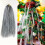 Orange icicle Christmas tree decorations 3000 pcs 18 inch 1