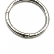 Kirurgisk stålhængselsegment næseseptum klikker øre helix tragus ring bøjle klips - sølv-12