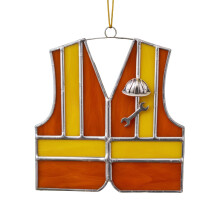 Christmas Tree Acrylic Ornament • Labor Clothing Decoration • Durable Clear Material • Easy Hang Loop • Festive Holiday Decor • Unique