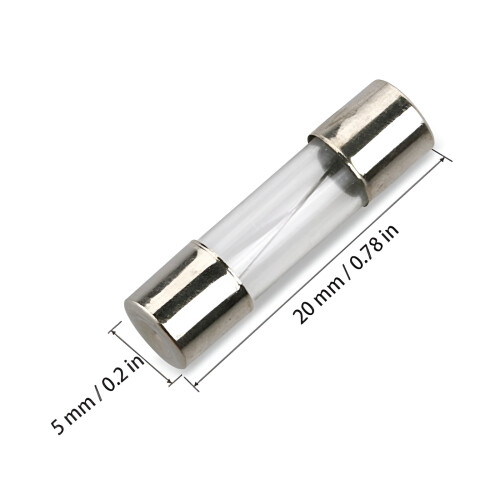 100 κουτιά με γυάλινες ασφάλειες 5x20mm 0,2A~20A/0,2A-1 σωλήνα ασφαλειών με κουτί 2