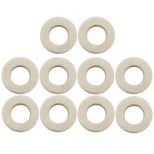 Supvox 10pcs Trumpet Felt Washers Cotton Protect Keys Musical Instrument Accessory