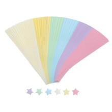 Papírové proužky Lucky Star, řemeslné dekorační papíry, 540 ks, 5,43 x 0,39 x 0,004 palce