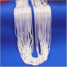 Lot 10PCS Wholesale 925 sterling solid Silver 1mm snake chain Necklace 16-30inch-18 in