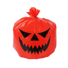 Halloween-kurpitsan muovinen pihakoristeiden pussi