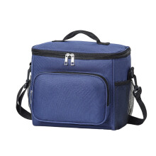 Sac à déjeuner Bento isotherme en aluminium bleu, fermeture étanche à 3 couches, 26 x 24 x 17 cm, grande capacité – 1 pièce