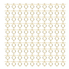 100 Sets Alloy Toggle Clasps 2mm OT Buckle for Jewelry Making Golden