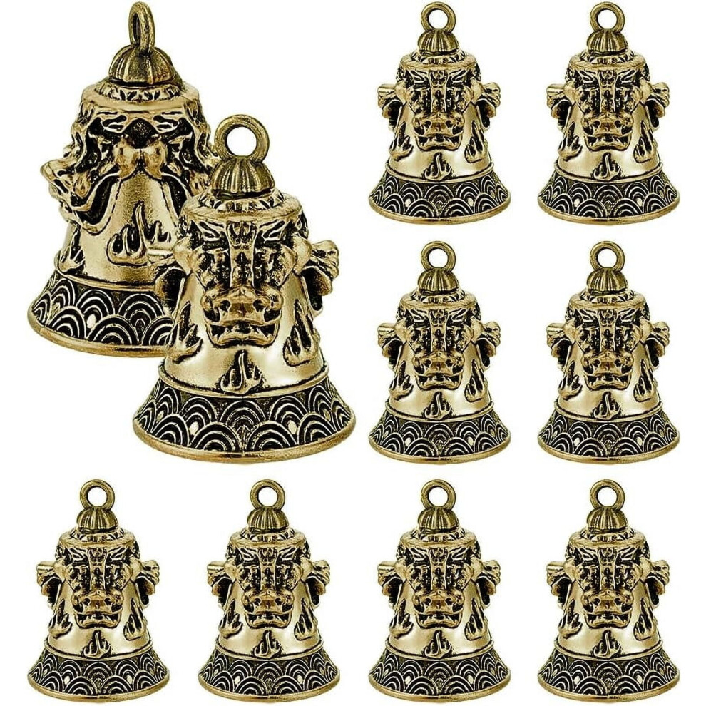 10Pcs Motorcycle Bell For Bikers Lion Good Luck Riding Bell Biker Bell Car Ring Accessories Key Chain For Luck 9489952904351