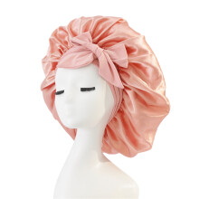 Paquete de 5 sombreros redondos de satén con vuelo, de seda sintética, de ala ancha, para mujer, ideales para dormir y cuidar su cabello.