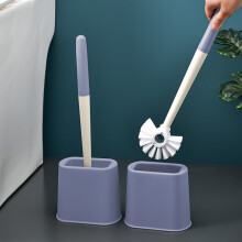 Cepillo de baño doméstico con mango largo y cerdas suaves, sin rincones sin cubrir. Cepillo de limpieza para suelos y baño.