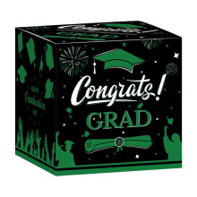 Boîte à cartes de félicitations pour la promotion 2025 - Grande boîte cadeau en papier 23 x 23 x 23 cm (9 x 9 x 9 pouces) - Décorations pour la