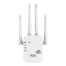 WiFi-versterker en -repeater voor thuiswerkplek – Dekking door muren heen, eliminatie van dode zones, stabiele streaming/gaming, eenvoudige