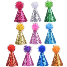 10-pack Hundfödelsedagshatt Färgglada katter Födelsedagshatt Partyhatt Födelsedagsfesthatt