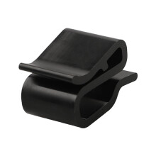Photovoltaic Cable Clamp Black Plastic 100 pcs