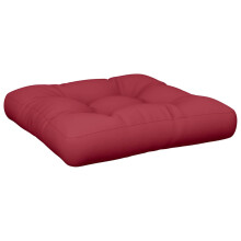 vidaXL Pallet Cushion Wine Red 58x58x10 cm Fabric