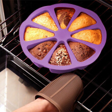 Moule à gâteau en silicone ZZkhGO8 trous, moule à cupcakes de qualité alimentaire, antiadhésif et réutilisable pour four et micro-ondes.