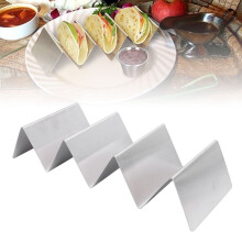 Stainless Steel Taco Holder Stand 3-4 Slots Oven & Grill Safe