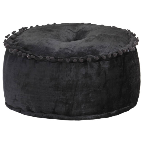 VidaXL vidaXL Pouf Rund Samt 4020 cm Anthrazit