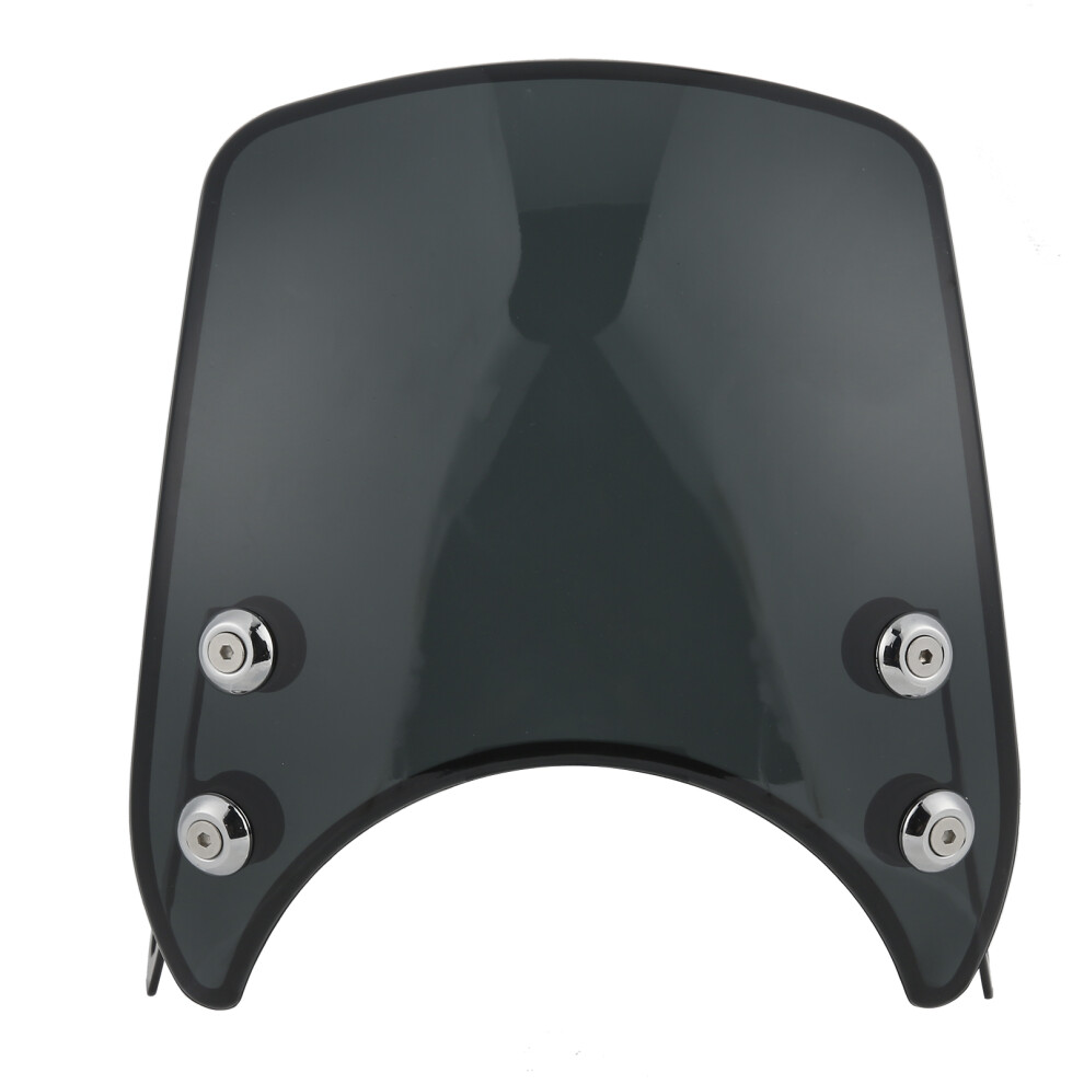 Universal Pc Motorcycle Windshield 5-7In Wind Deflector Black 4651391765236