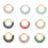 Daith Hoop Earring Sterling Silver Rose Gold White Stone 2