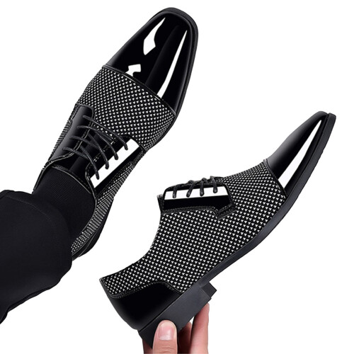 Ανδρικά κλασικά δερμάτινα παπούτσια Slip-On, συμβατά με 574, PU δέρμα, πολύ φαρδιά, 1