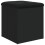VidaXL vidaXL Storage Bench Black 42x42x45 cm Engineered Wood 1