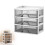 Stackable Clear Drawer Desktop Organizer, Plastic Sliding Drawer Storage, Compatible with Small Office & Home Use 4