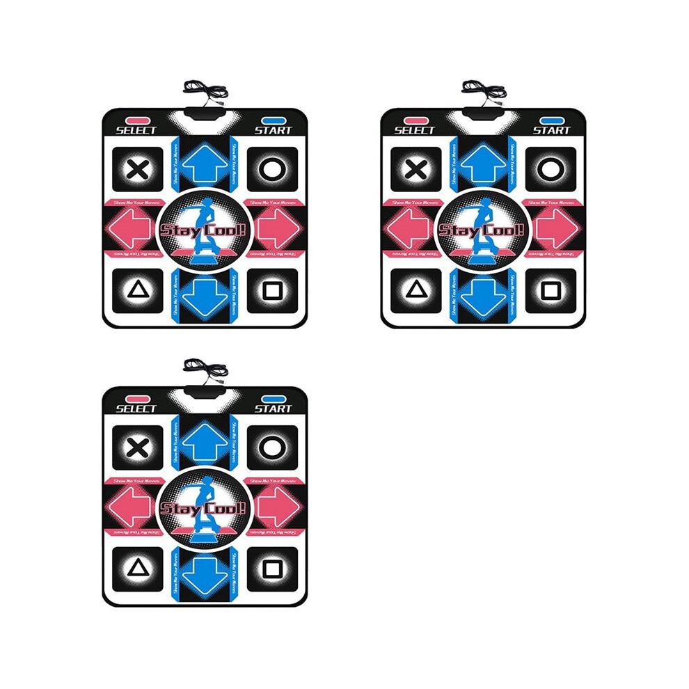 3X Usb Wired Dance Mats 11Keys Dancing Game Step Pad Hd Foot Print Dancer Blanket Dancer Blanket Equipment 4714003534900