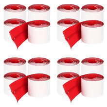 16 Pack Heavy-Duty Dust Zippers for Plastic Sheeting - Self-Adhesive Dust Proof Door Zipper, 7ft X 3in