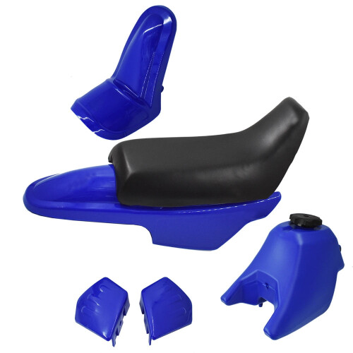 Kit parafango in plastica, corpo sella e serbatoio per Yamaha PW50PY50 Blu 1