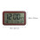 Temperature Clock Digital Wall Clock Black Plastic 1Pack 5
