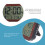 Temperature Clock Digital Wall Clock Black Plastic 1Pack 6