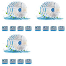 12X Filtros de Repuesto para Fuente de Agua para Gatos Filtro de Repuesto para Fuente de Agua para Mascotas Adecuado para 74Oz/2.2L Automático