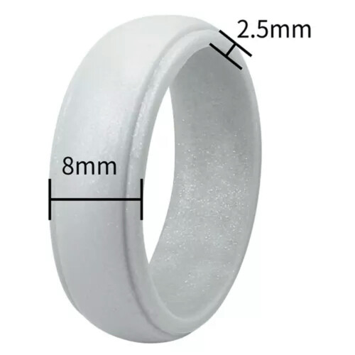 Fáinne Pósta Silicone do Mhná Dubh Méid 11 2